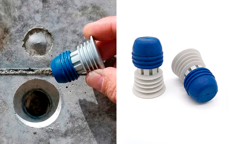 Colocación tapón sellador hidroexpansivo en tubos pasamuros