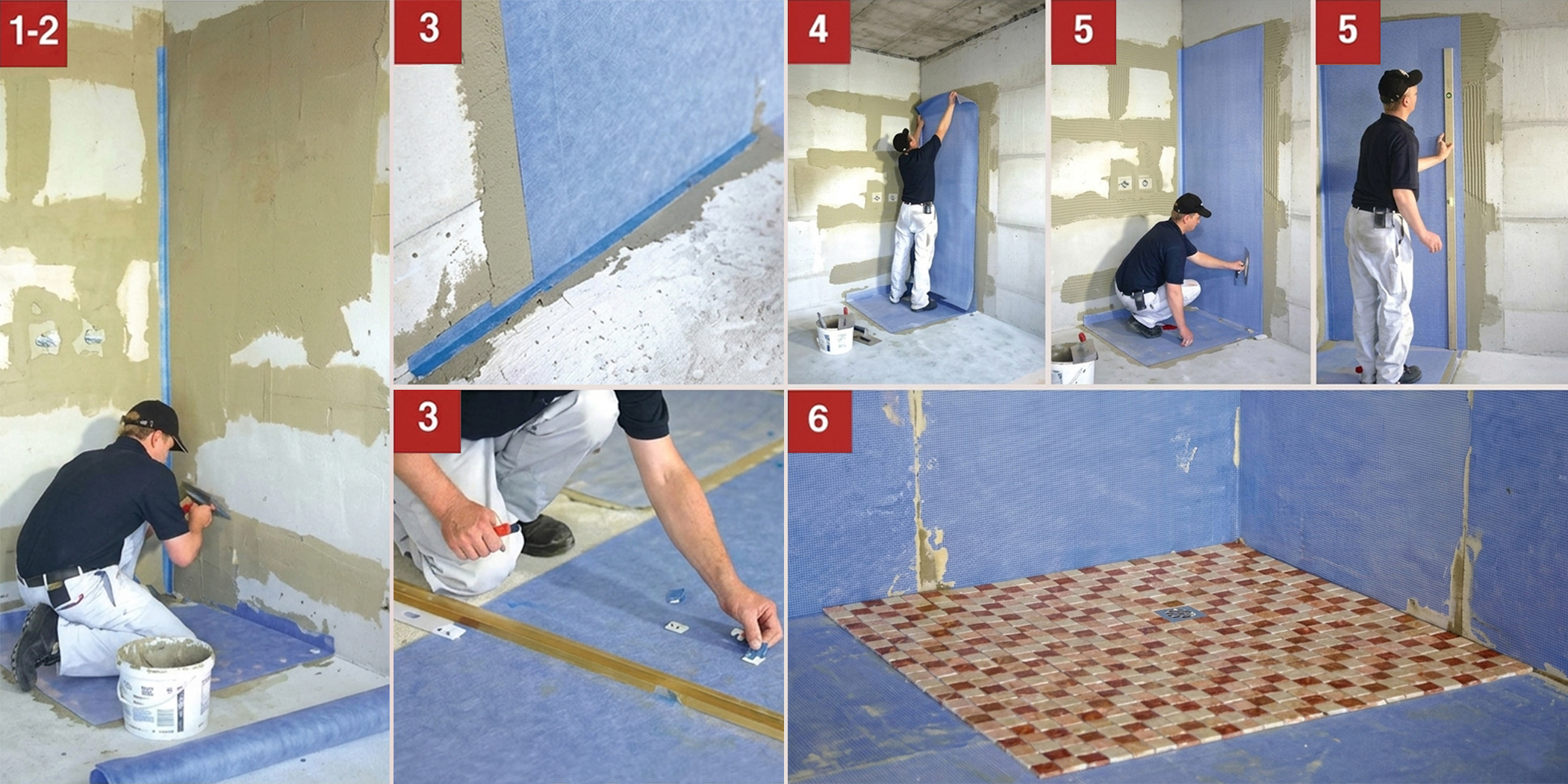 Fácil colocación paso a paso de lámina impermeable Cumifelt en baños y duchas
