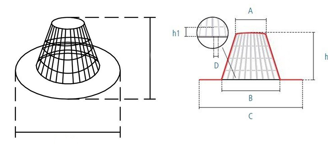 Paragravilla sombrero para cubiertas transitables con grava