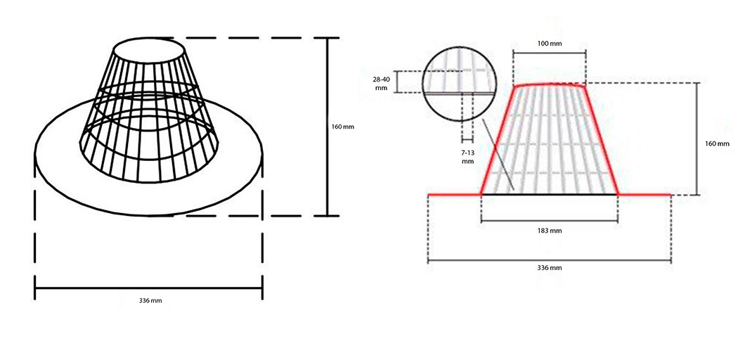 Paragravilla sombrero para cubiertas transitables con grava