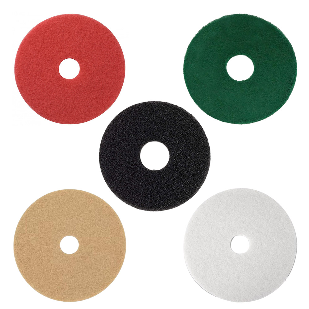 Pack 5 discos de fibra sintética para limpieza de suelos