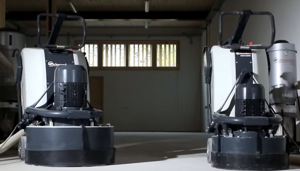 Lijado de suelo con máquina schwamborn