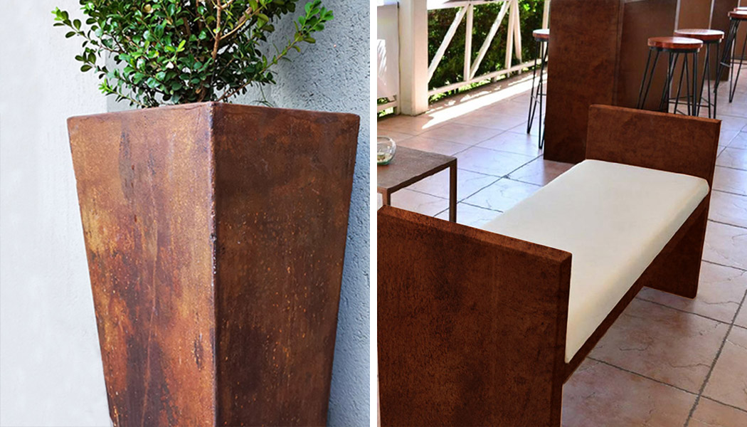 Cera de protección ideal para mobiliario con pintura efecto óxido