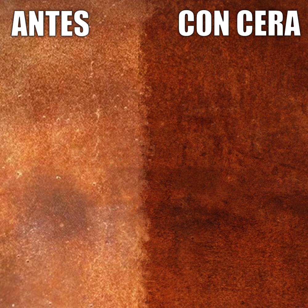 Cera de protección para pintura efecto oxido