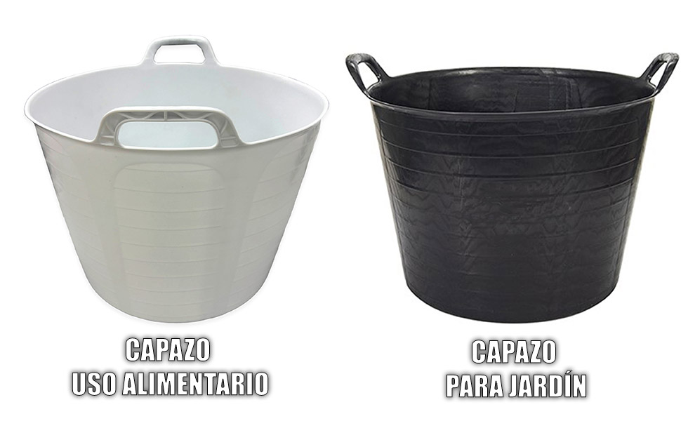 Capazo muy resistente y con asa reforzada de 42l